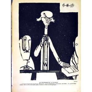  LE RIRE FRENCH HUMOR MAGAZINE SCIENCE MAN CARTOON
