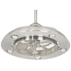  Possini Segue Brushed Nickel Finish 5 Light Ceiling Fan 