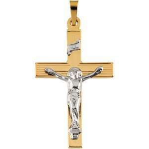  14K White Gold Crucifix Pendant DivaDiamonds Jewelry