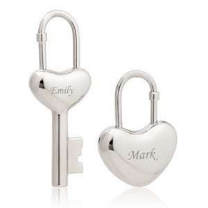  Key to My Heart Lock and Key Key Chain Set Everything 