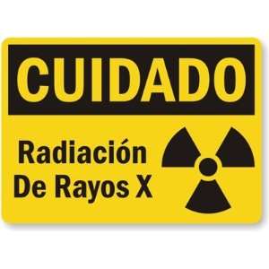 Cuidado Radiacion De Rayos X ( With Graphics) Engineer Grade Sign, 24 