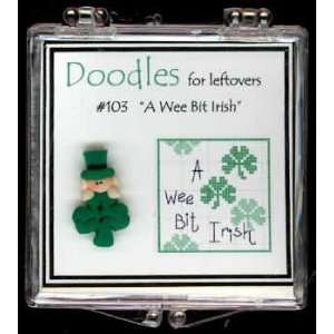  Doodles   A Wee Bit Irish (shamrock) (cross stitch) Arts 