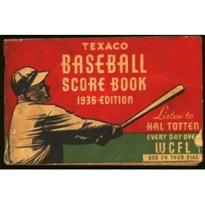  1936 All star Game Baseball Scorebook