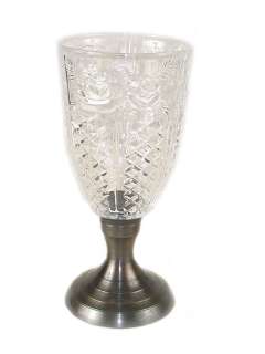 10 INCH CRYSTAL GLASS CANDLE HOLDERS (SET OF 2)  