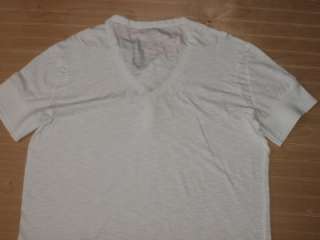 Armani Exchange Wings Embroidered Henley White NWT  