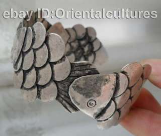Tribe Exotic Chinese Handmade Miao Silver Bracelet  