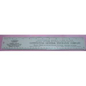  Collectible Advertising Metal Promotional Ruler 