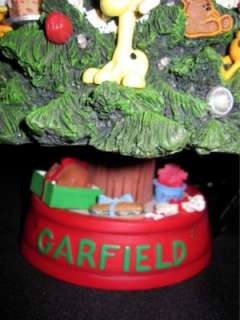 The Garfield Christmas Tree Danbury Mint 14 Lights Up  