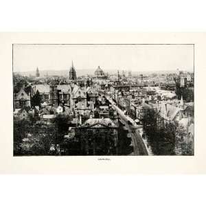   Panorama High Street Radcliffe Camera   Original Halftone Print: Home