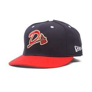  Danville Braves Authentic Home Fitted Cap   Navy/Scarlet 7 