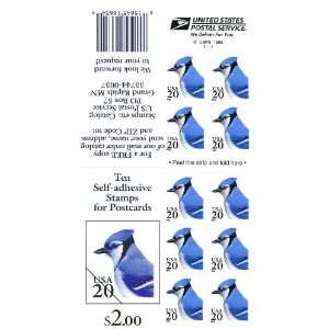  Blue Jay bird 10 x 20 Cent US Postage Stamps Scot #2483 