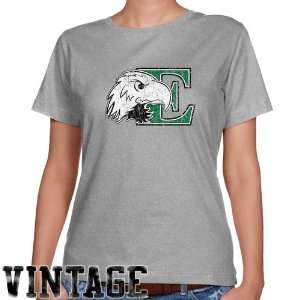  Eastern Michigan Eagles Ladies Ash Distressed Logo Vintage 