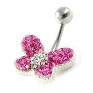  Body piercing Papillon Divin white red. Jewelry