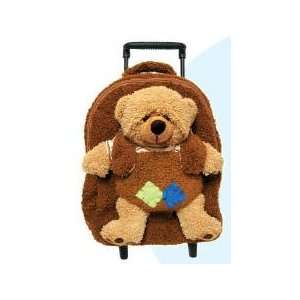    Brown Teddy Bear Plush Best Buddy Roller Backpack: Toys & Games