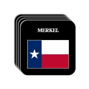  US State Flag   MERKEL, Texas (TX) Set of 4 Mini Mousepad 