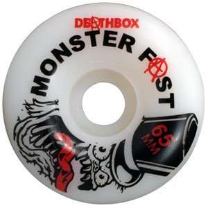 DeathBox   Monster Skateboard Wheels (65mm), Set of 4 