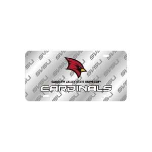   Saginaw Valley State Cardinals Laser Color Frost License Plate: Sports
