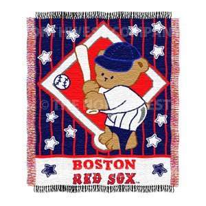  MLB Boston Red Sox Baby Afghan / Throw Blanket