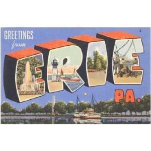    Greetings from Erie, Western Pennsylvania , 4x3