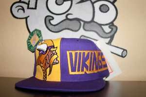 Minnesota Vikings: Vtg Snapback Hat New Era DEADSTOCK  