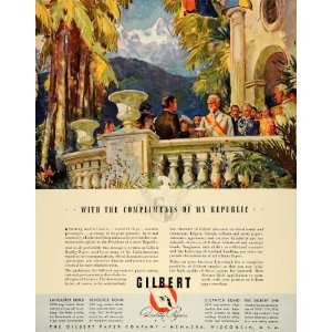  1940 Ad Gilbert Quality Paper Menasha Wisconsin Latin 