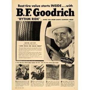  1950 Ad Gene Autry Cowboy B. F. Goodrich Tires Horse 