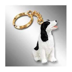  Springer Spaniel Dog Keychain   Black & White: Home 