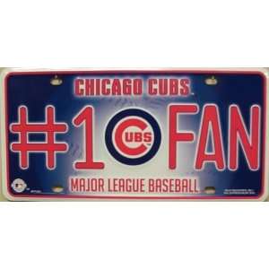  Cubs #1 Fan License Plate Frame MLB: Everything Else