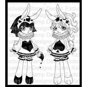  Painting Bunnies Unmounted Rubber Stamp Set Everything 