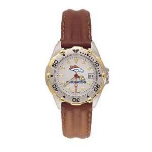  Denver Broncos Ladies All Star Leather Watch: Sports 