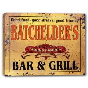  BATCHELDERS Family Name World Famous Bar & Grill 