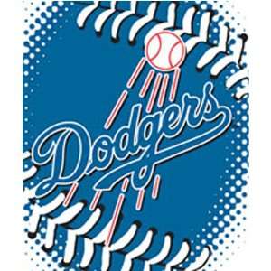 Los Angeles Dodgers Royal Plush Raschel MLB Blanket (Stitching Series 
