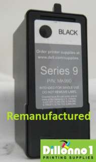 dell remanufactured a926 mk990 mk992 black series 9 inkjet cartridge