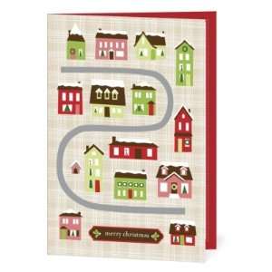  Holiday Greeting Cards   Snowy Roofs By Pinkerton Design 