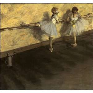   Art Degas Dancers Practicing at the Barre, 1876 77