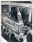 1957 Moscow Russia Grandfather Frost Statue At Detski Mir Dept Store 