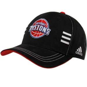  adidas Detroit Pistons Black Official Team Adjustable Hat 