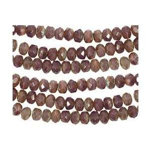   Lilac Garden Fire Polished Rondelle 4x5mm Beads: Arts, Crafts & Sewing