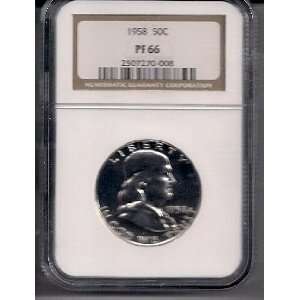  1958 PROOF FRANKLIN HALF SILVER NGC PF 66: Everything Else