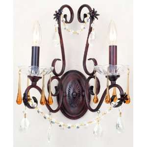  Sable Romanza Crystal 2 Light Wall Sconce from the Romanza Collection
