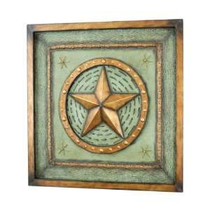  Stamped Star Framed Wall Decor   674694 Patio, Lawn 