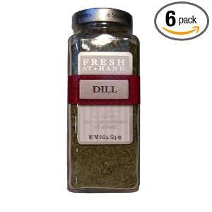 The Spice Hunter Fresh at Hand Dill, 0.42 Ounce Jars (Pack of 6 