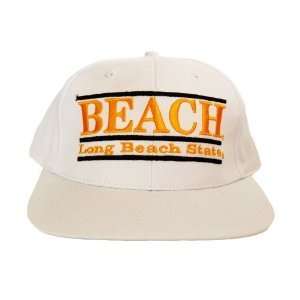 NCAA Long Beach State Dirtbags Snapback Hat   White:  