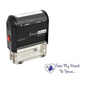  Valentines Day Rubber Stamp   From My Heart to Yours Stamp 