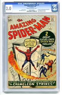   Spider Man #1 CGC 2.0 Origin Retold Marvel Silver Age Comic  