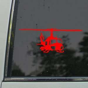  UH 1 Iroquois Huey Gunship Right Red Decal Car Red Sticker 