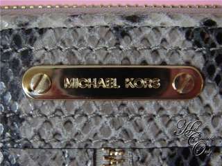 NWT MICHAEL KORS MOXLEY BIFOLD LEATHER WALLET ~ PYTHON  