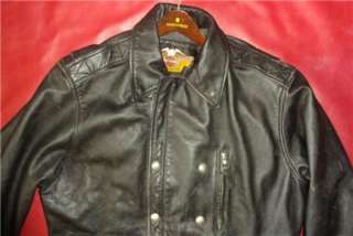 Harley Davidson Full Force Leather Jacket 3/4 Length Coat 98208 96VM 