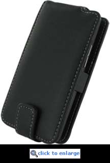 Monaco flip Type black Leather Case Cover w/clip for Motorola Droid 