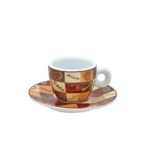  Tracey Porter 0701270 Squares Espresso Cup and Saucer 